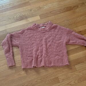 American Eagle Outfitters Dusty Rose Knit Sweater